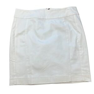 Express Mid Rise White Lined Pencil Skirt - NWT